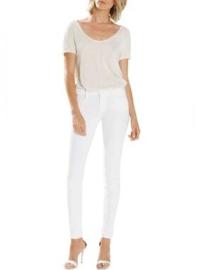 💕💜 MOTHER The Looker White Skinny Jeans 27 Ankle EUC Minimalist Quiet Luxury